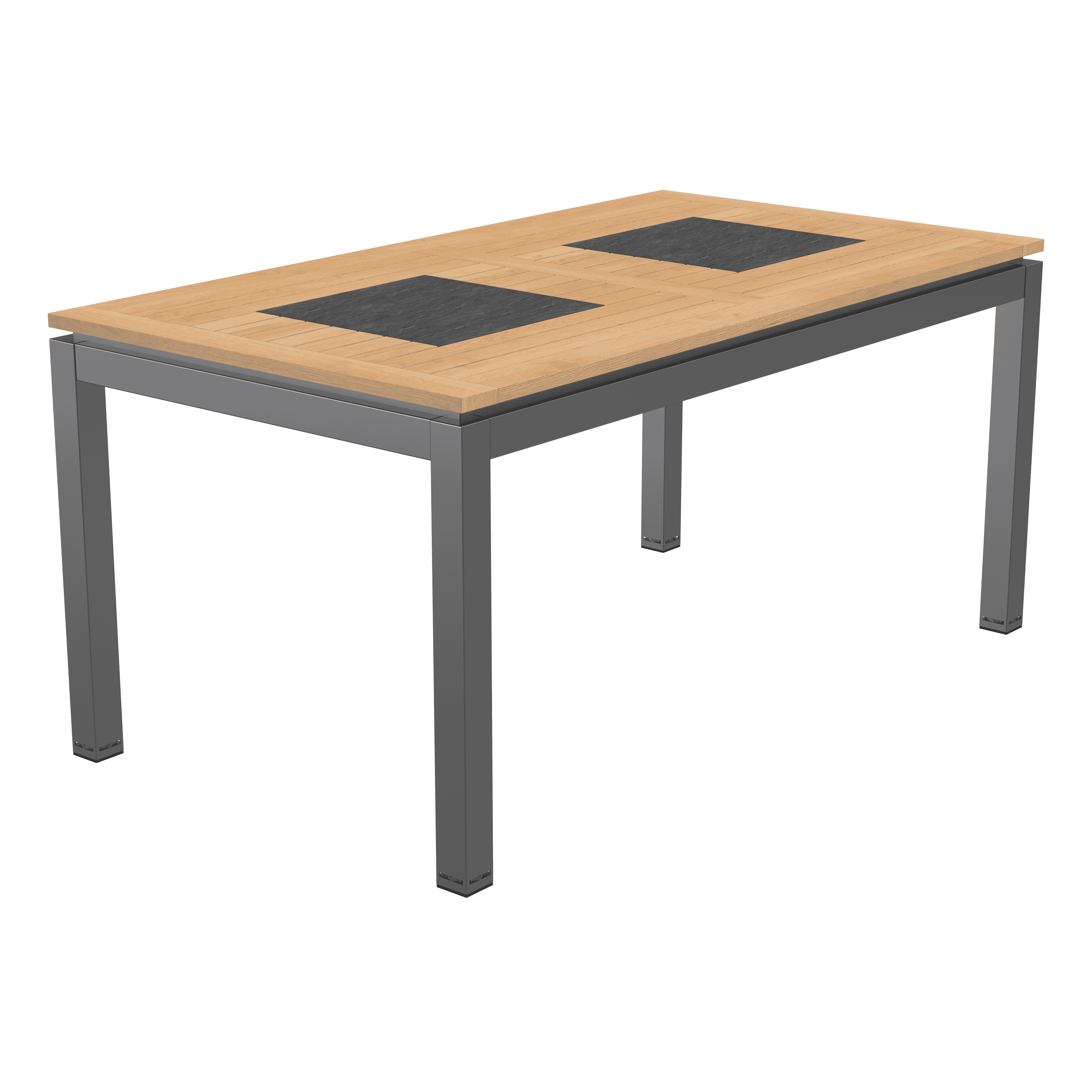 OUTLIV. Linz Gartentisch 160x88 cm Aluminium/Teak